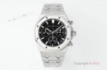 APS Factory Audemars Piguet Royal Oak 41mm Calibre 4401 Movement Black Face White Gold Band Watch